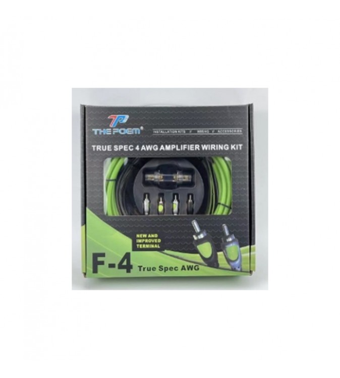 Set cablu+siguranta pentru subwoofer PROFESIONAL Cod:F4-4G Set cablu+siguranta pentru subwoofer PROFESIONAL Cod:F4-4G