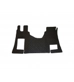 Covor auto imitatie piele dedicat Camion Mercedes Actros MP4,podea platÄƒ ,Cutie automata Negru-Rosu Cod:LUX-773
