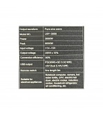 Invertor profesional 3000W 12V-220V 50 Hz Pur sinusoidal  "Pur sine wave" Cod:LKP3000