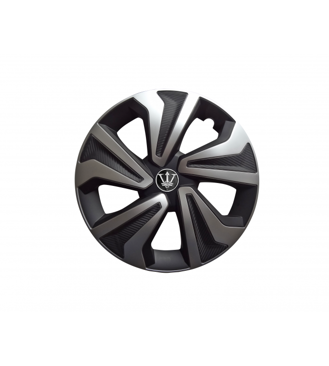 Set 4 capace roti model EVO negru+argintiu 16" Cod: WK1-1SL-16