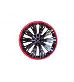 Set 4 capace roti model EVO negru+rosu 15"  Cod: WM4-1RD-15