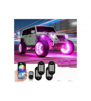 Kit Lumini submasina RGB ROCK LIGHT 4 module Cod : HH-RY164