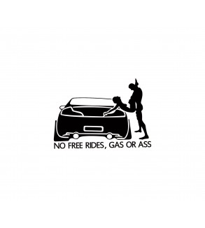 Abtibild "NO FREE RIDES" Cod: XS-04