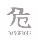 Abtibild "DANGEROUS" diverse culori Cod: DZ-22 - Negru DZ-22