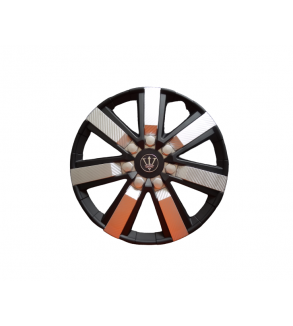 Set 4 capace roti model EVO negru+argintiu  15" Cod: WG1-1SL-15