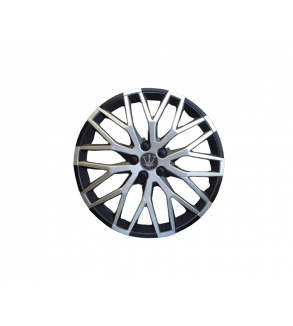 Set 4 capace roti model EVO negru+argintiu 15" Cod: WF4-1SL-15