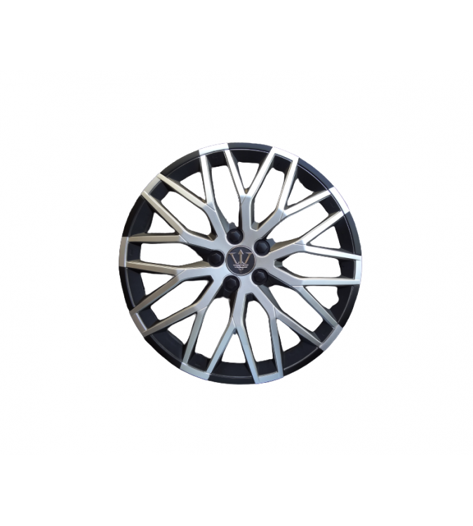 Set 4 capace roti model EVO negru+argintiu 15" Cod: WF4-1SL-15