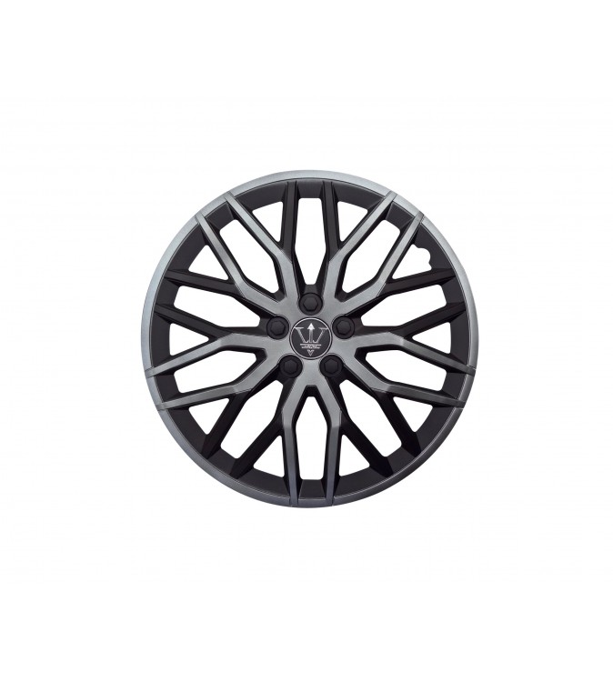 Set 4 capace roti model EVO negru+gri antracit 16" Cod: WF1-1GR-16