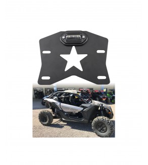 Suport numar inmatriculare cu lampa LED  ATV-UTV compatibil MAVERICK  Cod: RZR-064