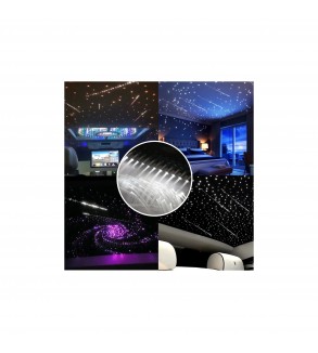 Kit fibra optica LED RGB+W plafon instelat cu efect meteorit (Stea Cazatoare) 760 fire ,3m 12V   Cod: HH-76023