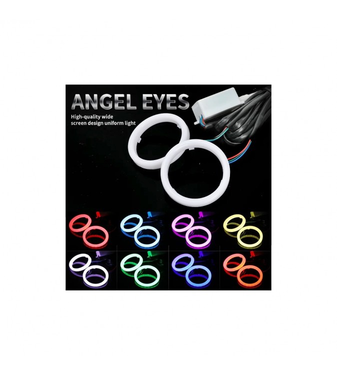 Inele angel eyes LED COB 12V waterproof -culoare Alb  Diametru: 110mm  Cod: HH-YG110W
