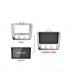 Rama Navigatie 9" cu cablaj si canbus  compatibila  Ford Focus II 2004-2011 ( AC Manual ) Cod: NV3054- GR1