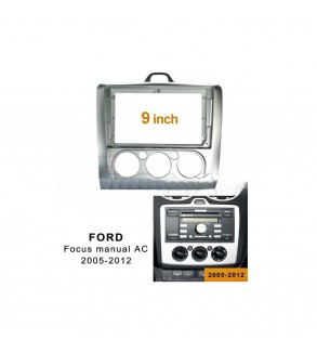 Rama Navigatie 9" cu cablaj si canbus  compatibila  Ford Focus II 2004-2011 ( AC Manual ) Cod: NV3054- GR1