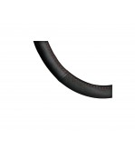 Husa volan imitatie piele si alcantara , Marimea M, culoare negru+cusatura  rosie  Cod: WK-1014