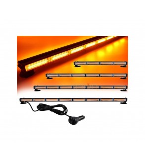 Proiector - rampa girofar cu functie stroboscopica 12V-24V   lumina Portocalie  Cod: AS-COB-8-2S cu baza magnetica