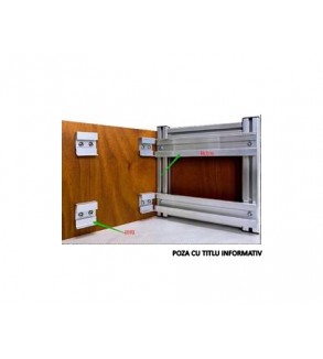 Structura aluminiu pentru prindere ascunsa 1mÂ² placa HPL