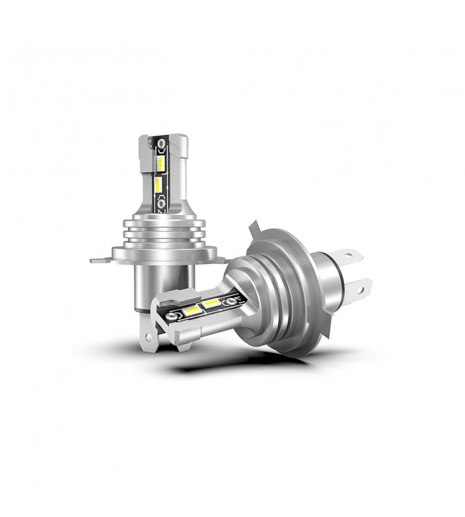 Bec cu LED H4 2 faze 6000k  12V (9-18V)  Cod:  NSS-NH01