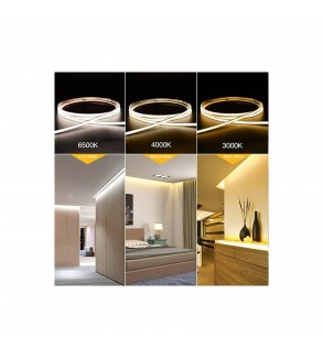 Banda LED COB latime 3mm 12V , alb rece , 5 metri ,12W-metru  Cod: HH-C530 - Alb : HH-C530W