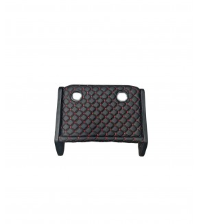 Masa de bord cu 2 suporti pentru pahare ,piele ecologica culoare Negru cusatura Rosie compatibila Volkswagen T5 2003->