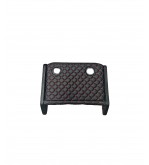 Masa de bord cu 2 suporti pentru pahare ,piele ecologica culoare Negru cusatura Rosie compatibila Renault Master - Opel Movano