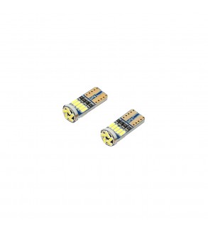 Set 2 becuri LED SMD 12V T10 0,05A lumina rece   Cod: BK80042
