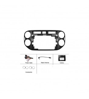 Rama Navigatie 9 cu cablaj si modul canbus compatibila VW Tiguan I 2007-2012  Cod: NV3244 - GR1