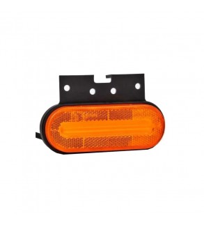 Lampa gabarit 124x51 LED galbena cu suport 12-36V Fristom Cod: FT-070Z+K