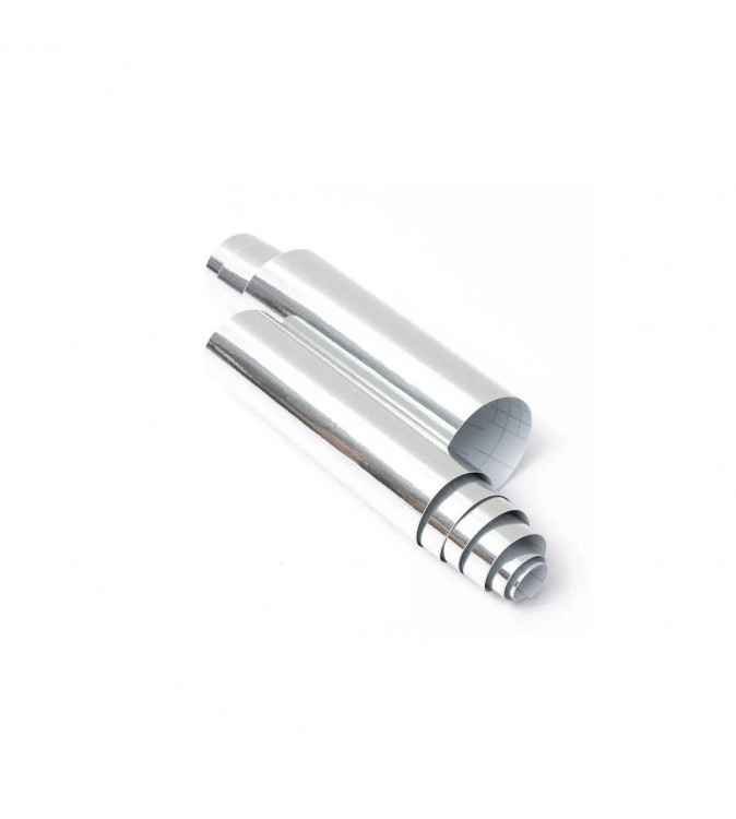 Folie auto  Crom Argintiu cu tehnologie de eliminare a bulelor 1. 5mx1m  Cod: 1508N - CF20-S