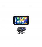 Sistem GPS moto cu DVR si camera marsarier + senzori presiune 12V cu 2 camere  Cod: CHS-C5-MOTO