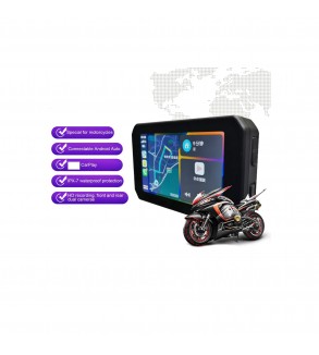 Sistem GPS moto cu DVR si camera marsarier + senzori presiune 12V cu 2 camere  Cod: CHS-C5-MOTO