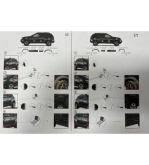 Set 12 protectii aripa si usa + 2 protectii pentru compatibilitate cu sau fara senzori Dacia Duster II 2018-> Cod: DD2018-1