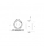 Lampa gabarit laterala LED NEON   Rosu - Portocaliu   12-24V  Cod: 202017- SK