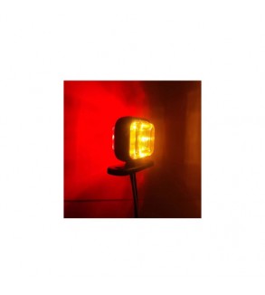 Lampa gabarit patrata LED  tip neon  portocalie si rosie  12V-24V  Cod: 202204