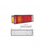 Lampa stop camion remorca partea stanga cu mufa in dreapta 5 functii  Cod: 326031-SKT