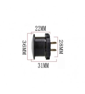 Voltmetru 12-24V -5-30V cu LED Rosu  Cod: DS400B