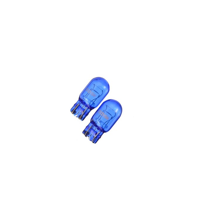 Set 2 becuri  T20 2 faze 5W  21W 12V  Albastru  Premium  lumina de zi compatibil Logan II  ART