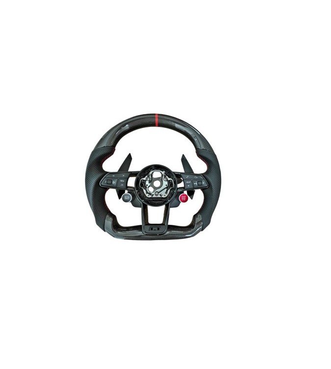Volan sport piele si carbon compatibil cu modelele Audi fabricate dupa 2011, Produs compatibil - nu este OEM Cod: OCH-02 Volan sport piele si carbon compatibil cu modelele Audi fabricate dupa 2011, Produs compatibil - nu este OEM Cod: OCH-02