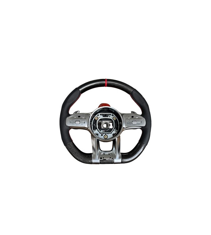 Volan sport piele si carbon compatibil cu modelele Mercedes 2011-2021 Produs compatibil - nu este OEM Cod: OCH-08 Volan sport piele si carbon compatibil cu modelele Mercedes 2011-2021 Produs compatibil - nu este OEM Cod: OCH-08