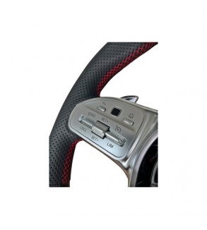 Volan sport piele si carbon  compatibil cu modelele Mercedes  2011-2021 Produs compatibil - nu este OEM Cod: OCH-08