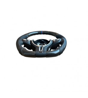 Volan sport piele si carbon compatibil cu modelele BMW Seria 5  F10,F11,F07 Seria 6 F06,F12,F13 Seria 7 F01,F02 Cod: OCH-06