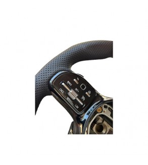 Volan sport piele perforata si carbon compatibil cu modelele Mercedes  2010-2021  Produs compatibil - nu este OEM Cod: OCH-14