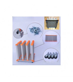 Stand de depozitare pentru role folie-autocolant, capacitate 16 role, dimensiune 45x45cm Cod: DP-1645