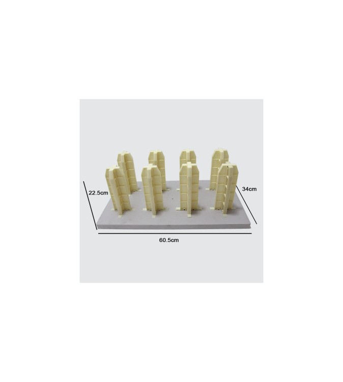 Stand de depozitare pentru role folie-autocolant, capacitate 8 role, dimensiune 34x60cm Cod: STD-8R Stand de depozitare pentru role folie-autocolant, capacitate 8 role, dimensiune 34x60cm Cod: STD-8R