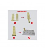 Stand de depozitare pentru role folie-autocolant, capacitate 14 role, dimensiune 30x100cm Cod: STD-14R