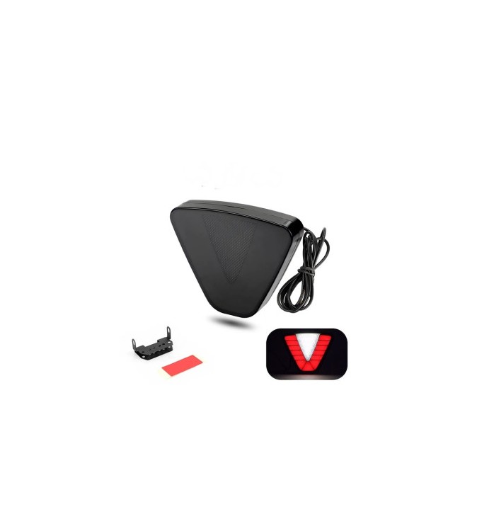 Lampa pozitie si stop frana LED F1  Lumina neon Rosu si Alb cu joc de lumini  12V Cod:  ZC-METR2