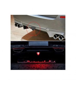 Lampa pozitie si stop frana LED F1  Lumina neon Rosu si Alb cu joc de lumini  12V Cod:  ZC-METR2