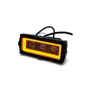 Proiector LED cu angel eyes  DRL alb  1000lm Cod: ZC-3WYB