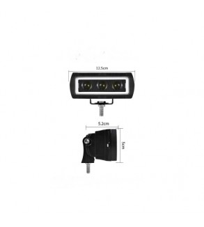 Proiector LED cu angel eyes  DRL alb  1000lm Cod: ZC-3WYB