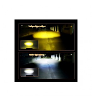 Proiector LED cu angel eyes  DRL alb  1000lm Cod: ZC-3WYB