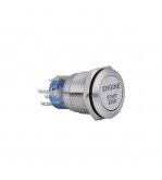 Buton cu Led  din aluminiu 12V , 19mm Cod: TLB241